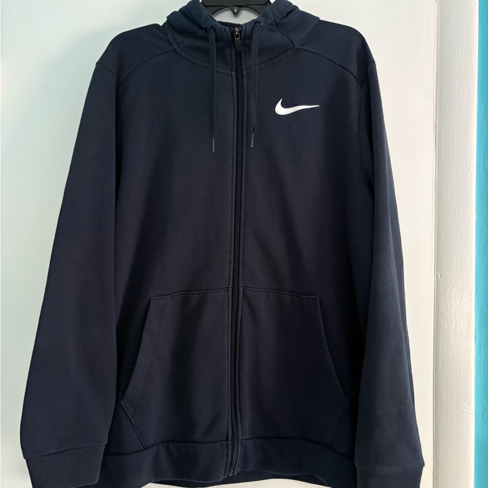 Nike Men's Navy ZipUp Hoodie